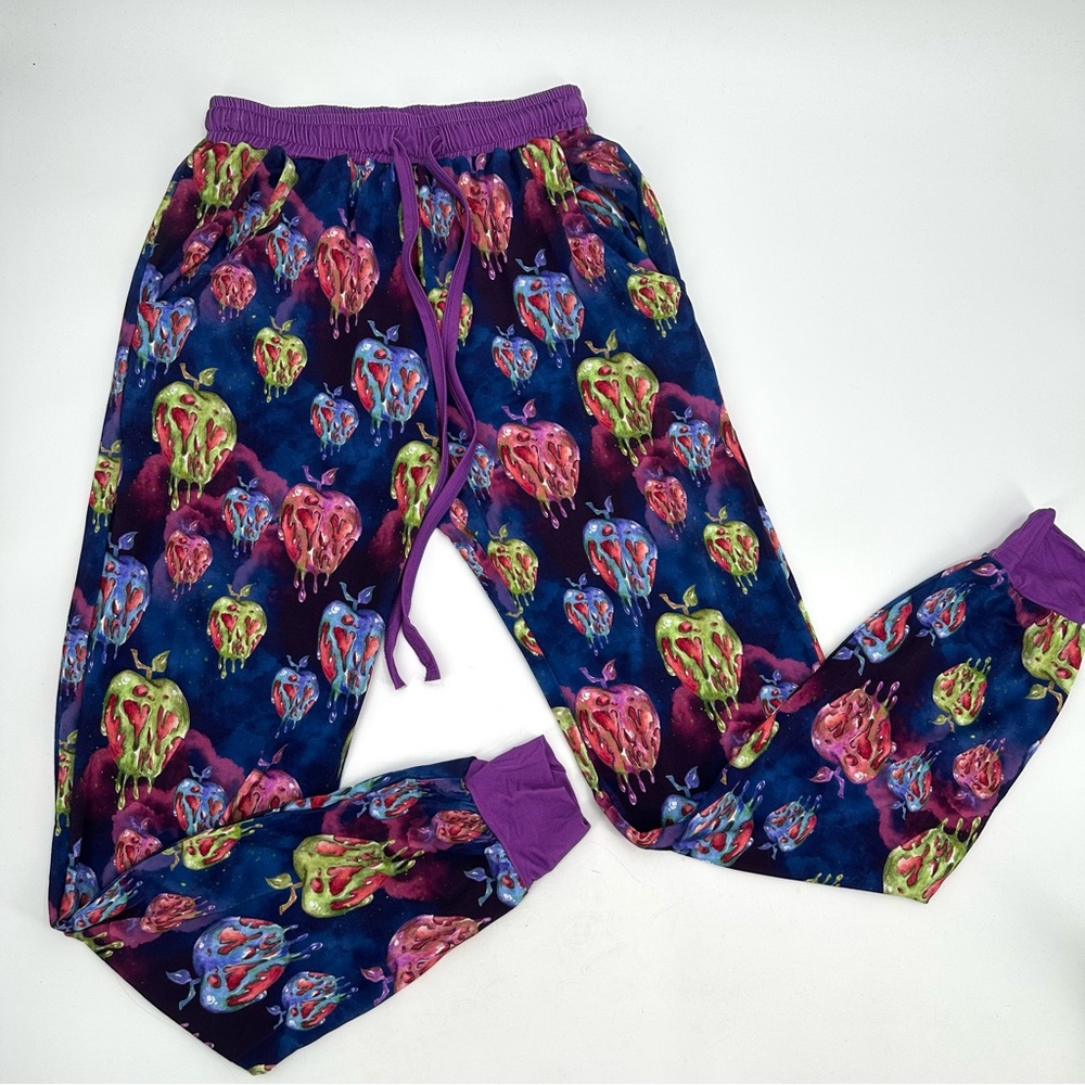 Pajama Pants Poison Apple Print size M A Tale of Six Jogger Lounge Novelty